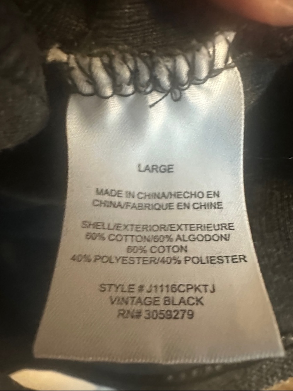 Thread & Supply Charcoal Gray Ribbed Button-Up Jacket - Picture 3 of 4